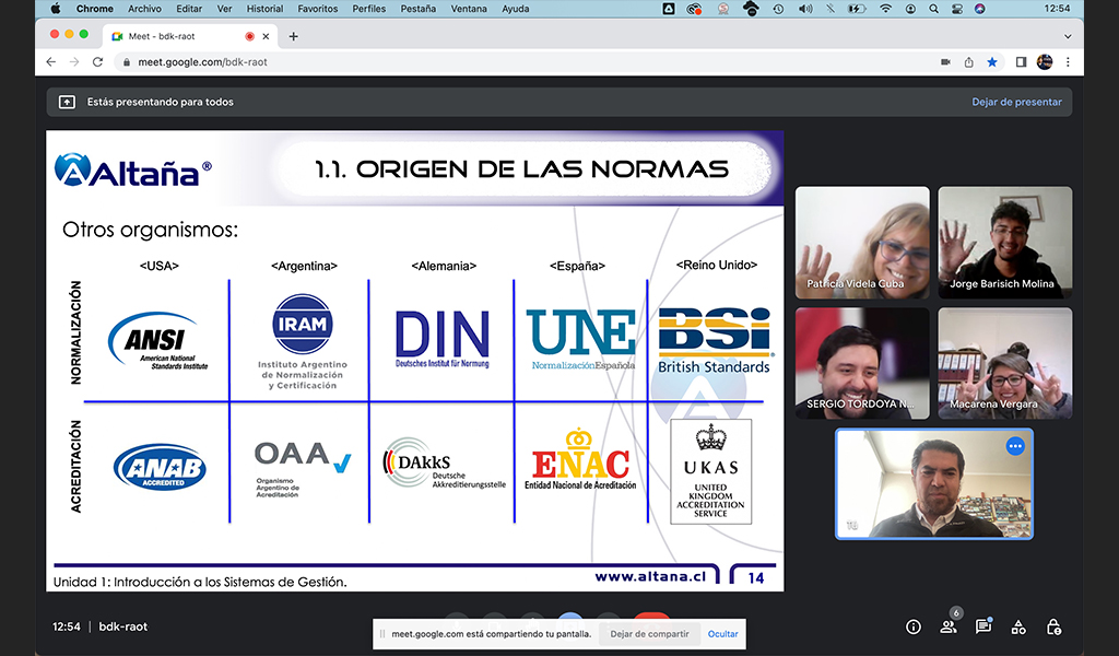 CURSO “AUDITOR INTERNO ISO 9001″ G&T SERVICIOS – TOCOPILLA – RELATADO POR CLAUDIO CORTES POLANCO