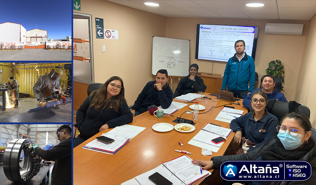 CURSO “AUDITOR INTERNO ISO 9001 / ISO 14001 / ISO 45001″ – EMPRESA SKM DE ANTOFAGASTA – RELATOR CLAUDIO CORTES POLANCO