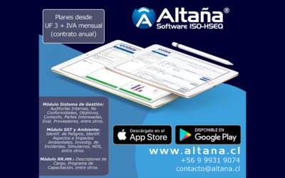 SOFTWARE ISO-HSEQ ALTAÑA, PARA ISO 9001, ISO 14001, ISO 45001, ETC.