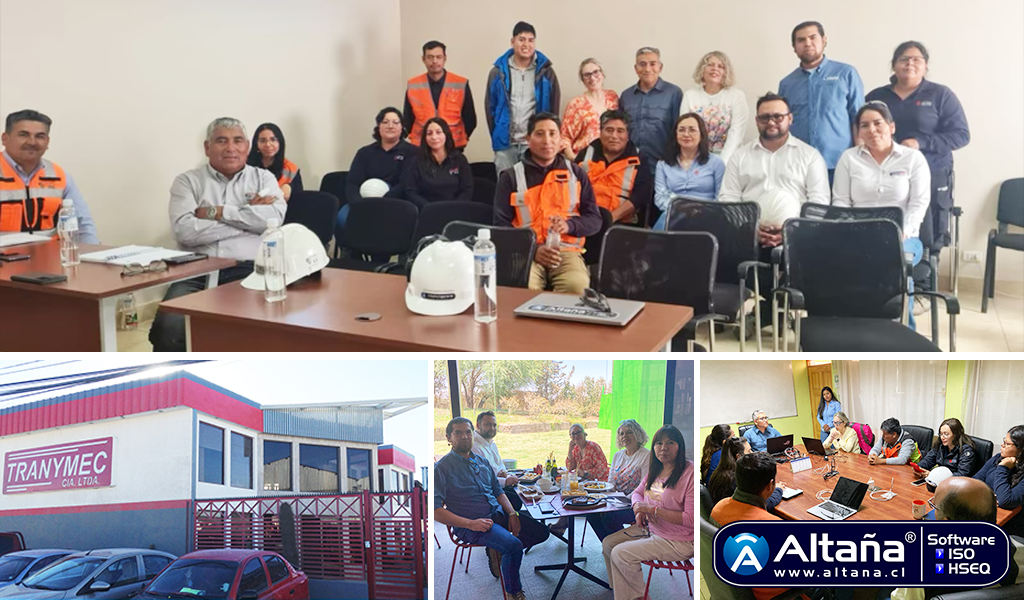 AUDITORÍA 1er SEGUIMIENTO ISO 9001, ISO 14001 E ISO 45001 – EMPRESA TRANYMEC – CALAMA